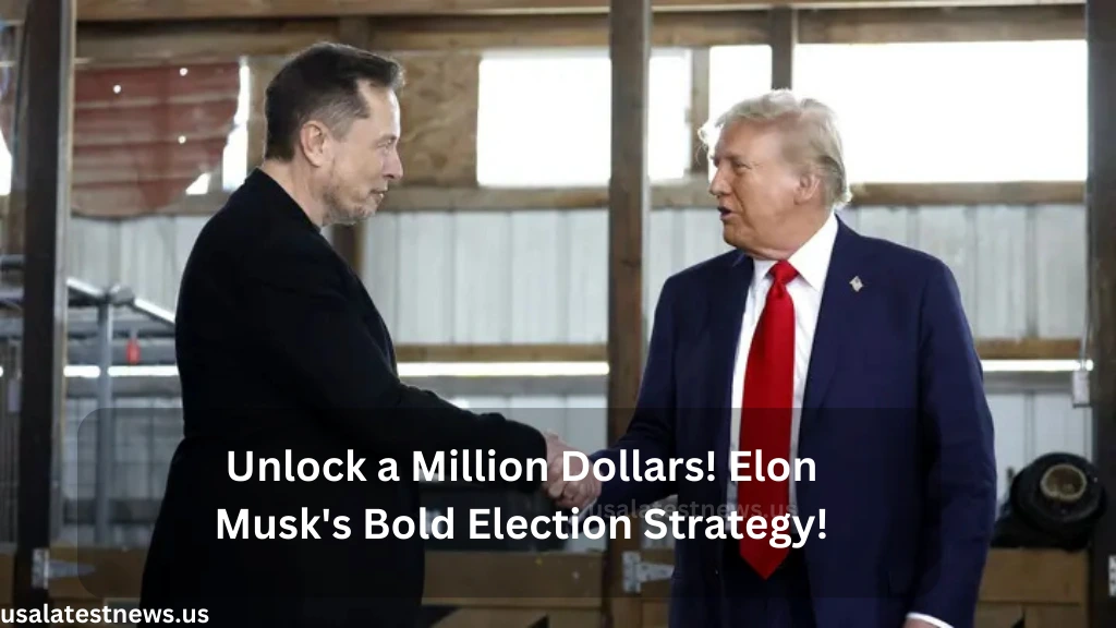 Elon musk with Donald trump